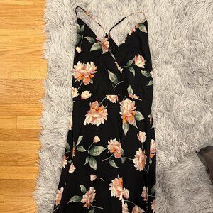 Lush Floral Full Length Dress